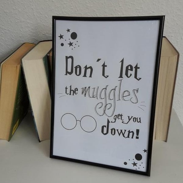 A4 Harry Potter Plakat Dont let the muggles