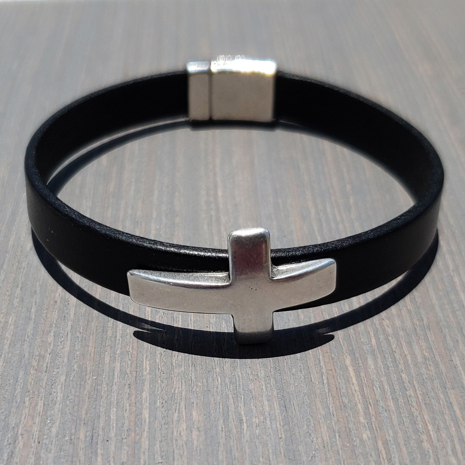 Men's Cross Bracelet Etsy
