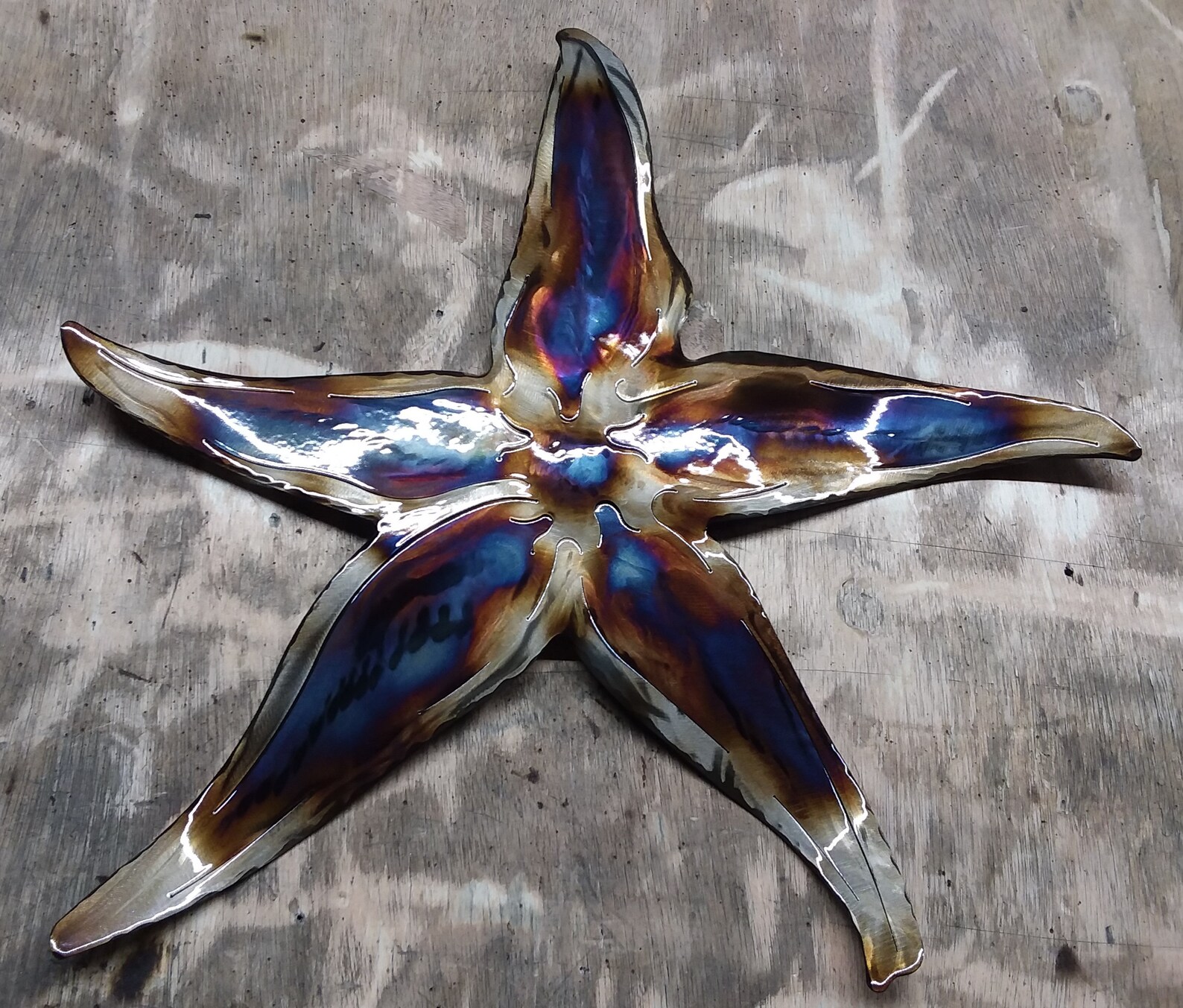 Starfish Metal Art Custom Made in the USA Sea Life Sea Star Etsy