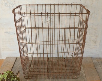 large wire basket farm basket, potato basket, home decoration, field basket, old basket