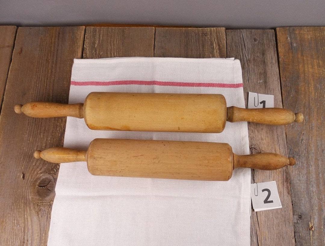 Old Rolling Pin for Rolling Dough Vintage Wooden Kitchen Etsy