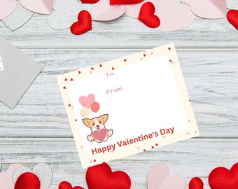 Valentijnsdagkaarten voor kinderen voor school, Valentijnsdagkaarten voor kinderen op school, afdrukbare Valentijnskaarten voor school