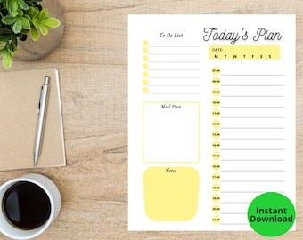 Dagelijkse agendalijst, takenlijst, dagelijkse planner