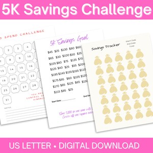 Savings Challenge Tracker Bundle