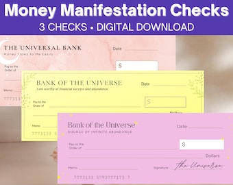 Money Manifestation Checks, Vision Board Checks