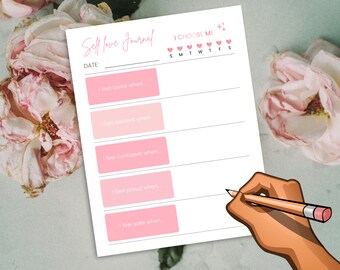 Self-Love Journaling PDF, I Choose Me Printable, Self Care