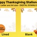 Thanksgiving Printable Stationary - Etsy