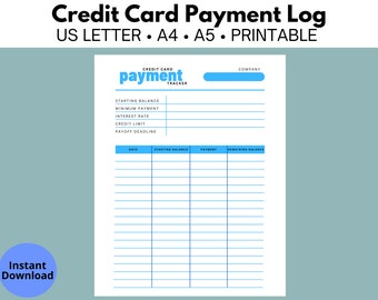 Rastreador de pagos con tarjeta de crédito, registro de pagos, liquidación de deudas