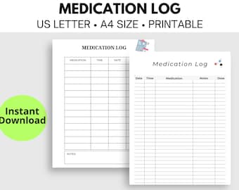 Medication Log, Medication Tracker