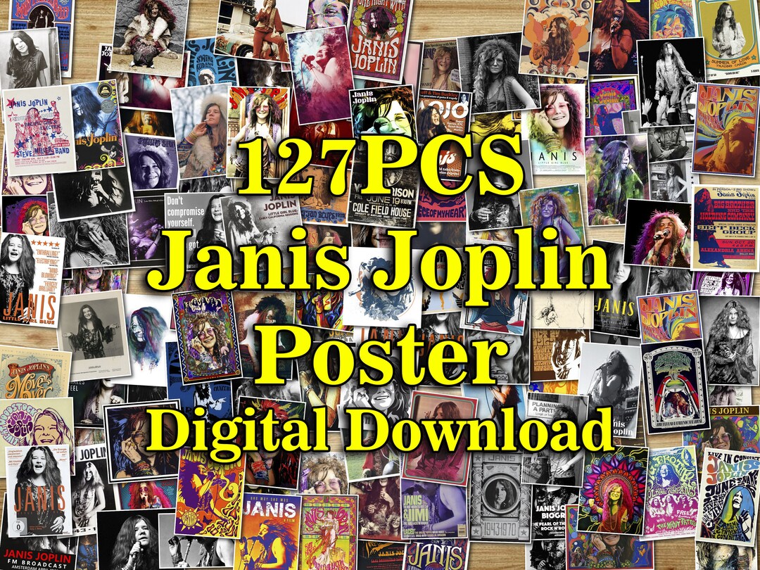 127PCS Janis Joplin Poster, Janis Joplin, Janis Joplin Kunst, Janis ...