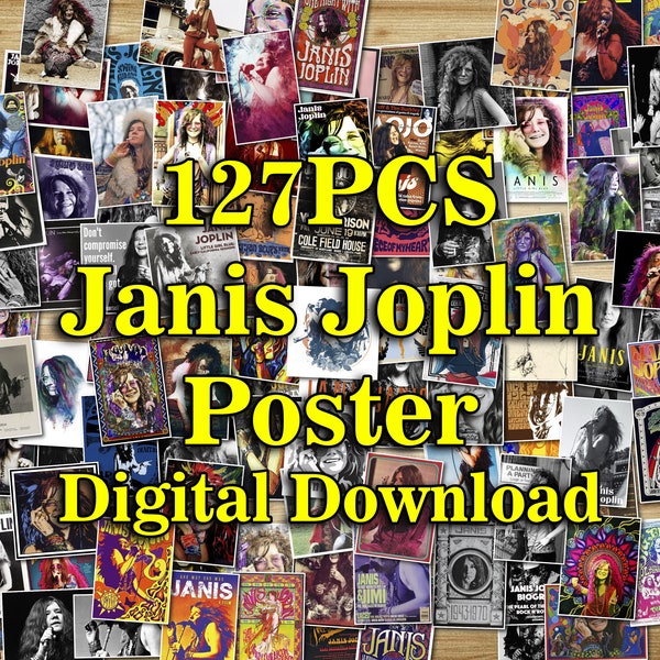 127PCS Janis Joplin Poster, Janis Joplin, Janis Joplin Art, Janis Joplin Svg, Janis Joplin Concert, Janis Joplin Album, Janis Joplin Photo