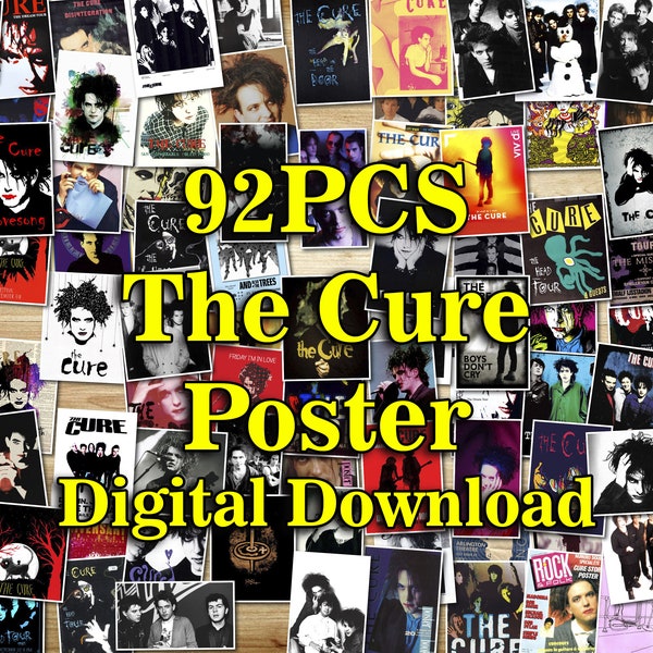 92PCS Alternative Rock, Alt Rock, Post Punk Poster, New Wave Poster, Dream Pop Poster, Alternative Rock Poster, Gothic Rock Poster