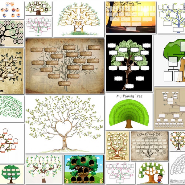Family Tree Poster - Etsy