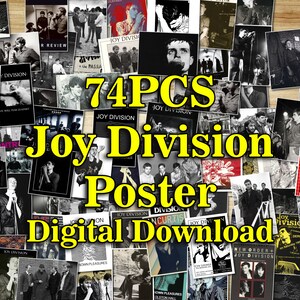 Affiche Post Punk 74 pièces, affiche Rock gothique, affiche New Wave, affiche de groupe de rock, affiche Punk Rock, ensemble d'affiches de groupe, Affiche Concert