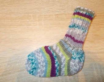 Sockenhexe " liebevoll "  selbst gestrickte Socken warm Gr. 19 / 20