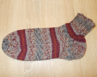 Sockenhexe "liebevoll" selbst gestrickte Sneaker Socken Gr. 36 / 37 extra warm aus 8 fach Sockenwolle