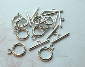 10x Knebelverschluss RING - 19x14mm - s-34