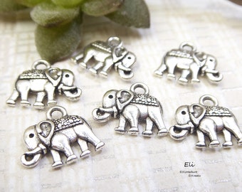 20/50x Anhänger KLEINER  ELEFANT - 14x12mm - #1047