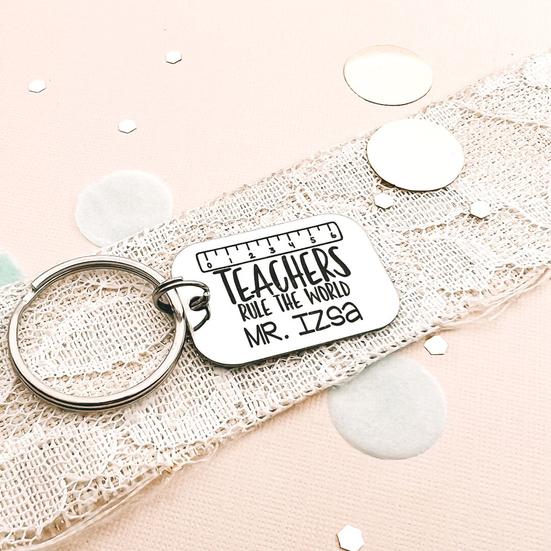 Teacher Keychain, Teacher Appreciation Gift, Personalized Gift, Gift ...