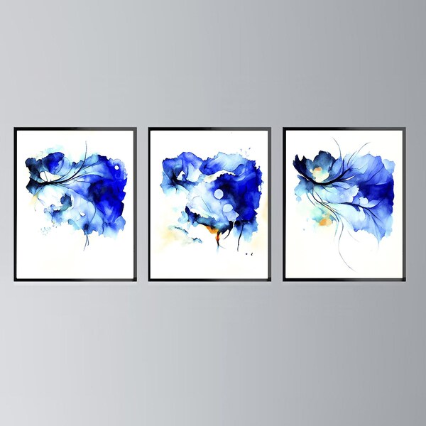 Cobalt Blue Art Etsy
