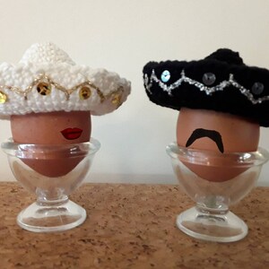 Eggwarmer mexican mariachi hat, sombrero, Easter breakfast table image 2