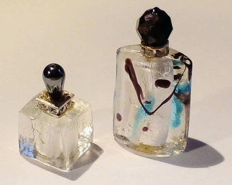 Miniature perfume bottles, set of 3, for displays