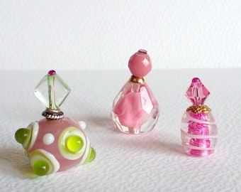 Miniature perfume bottle set of 3