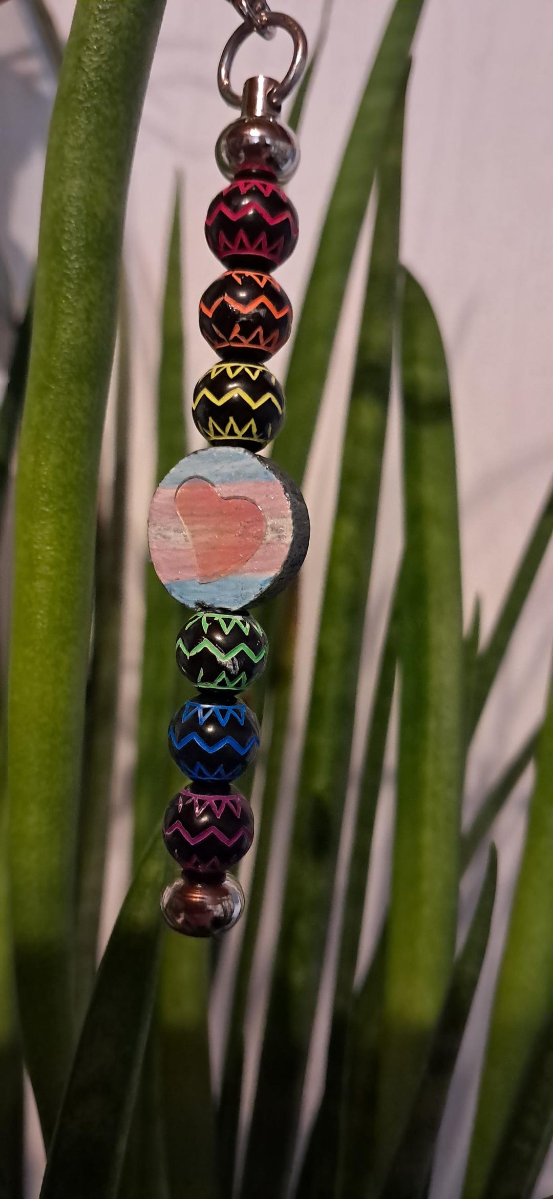 Alpha Keychains String Pride Pride Keychains Made of Wood and Beads – Hand-painted Unique Pieces ...