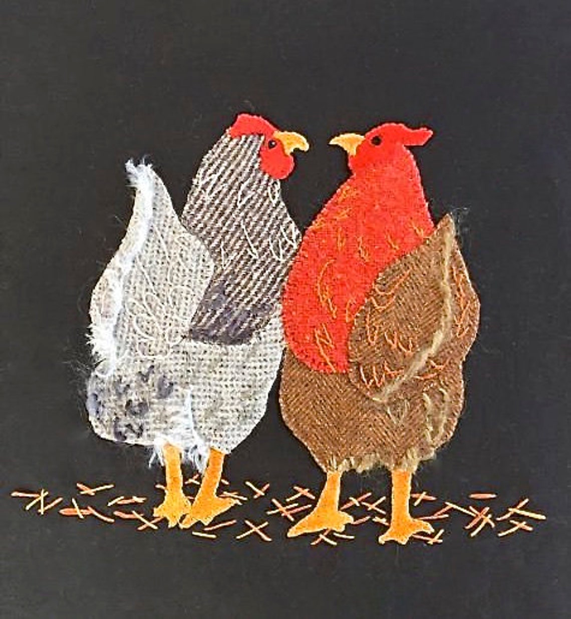 Chicken Pillow Pattern Gossiping Hens Etsy