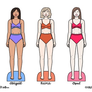 Printable Paper Dolls, PNG & PDF files for Download, Kids Craft, Scrapbooking