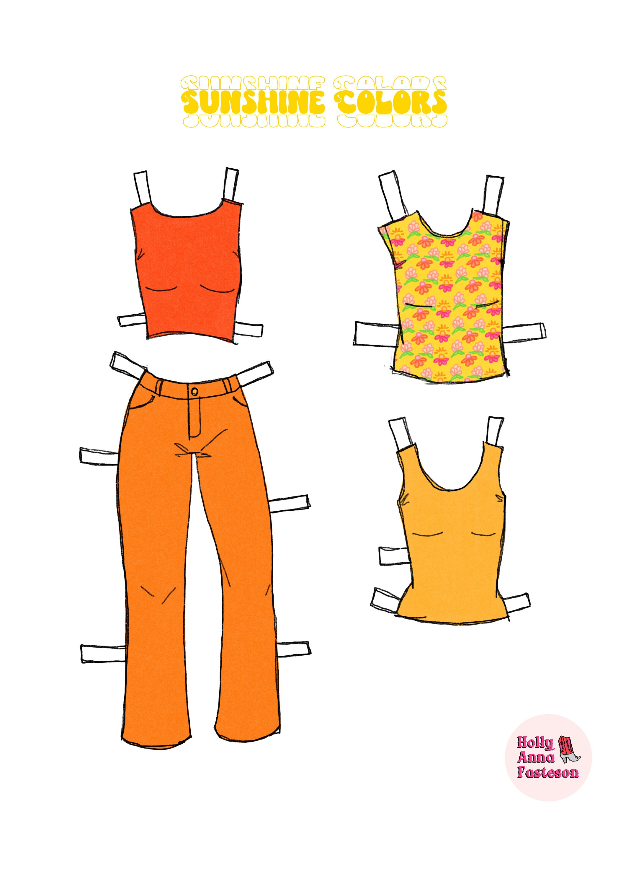 Printable Paper Doll, PNG Files for Download, Kids Craft - Etsy