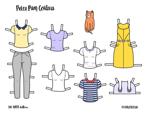 Printable Paper Dolls PNG &amp; PDF Files for Download Kids - Etsy