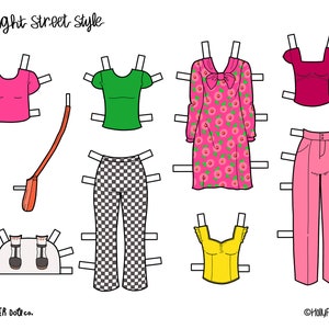 Printable Paper Dolls, PNG & PDF files for Download, Kids Craft