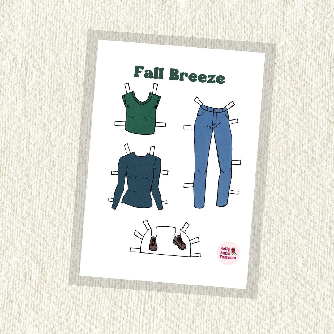 Printable Paper Doll, PNG Files for Download, Kids Craft - Etsy