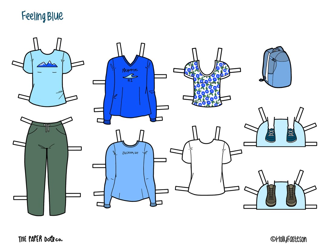 Printable Paper Dolls, PNG &amp; PDF Files for Download, Kids Craft - Etsy