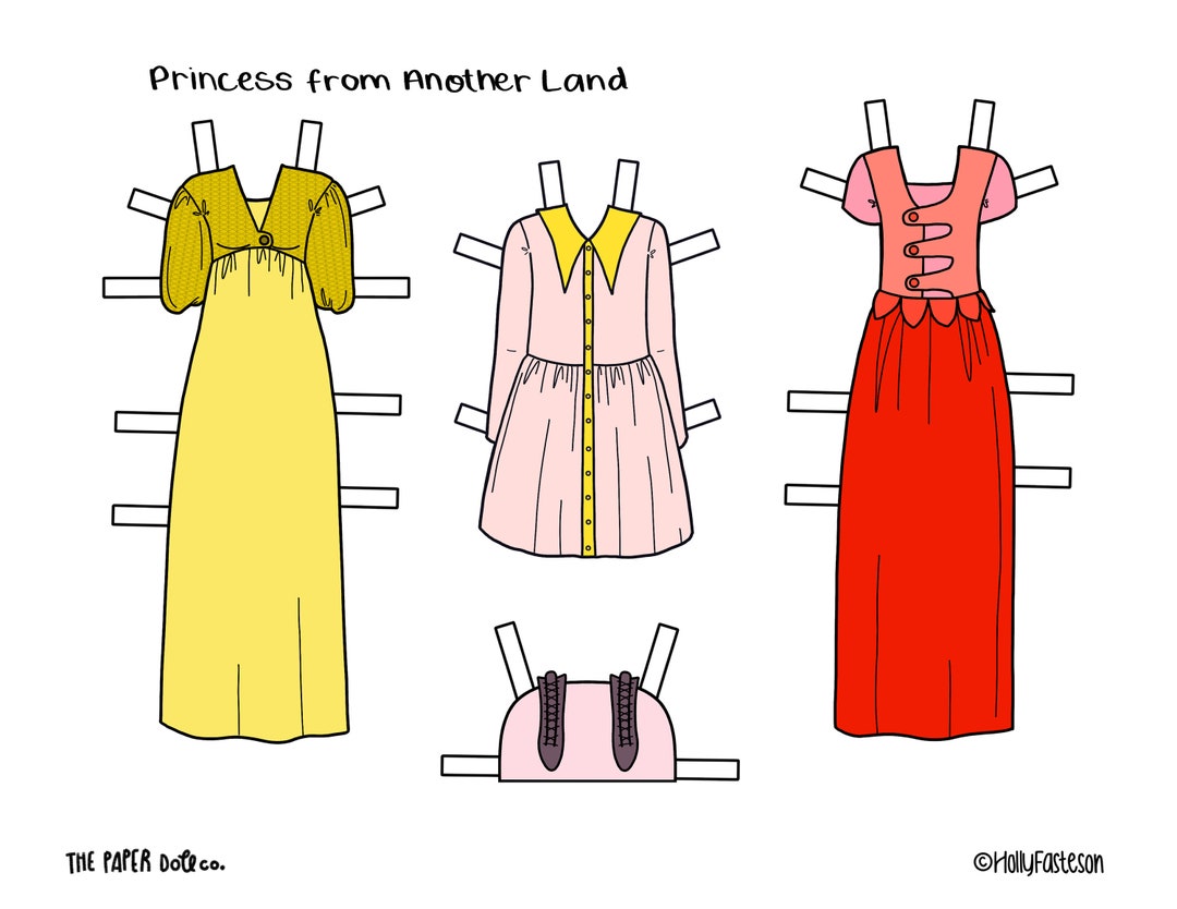Printable Paper Dolls, PNG &amp; PDF Files for Download, Kids Craft - Etsy