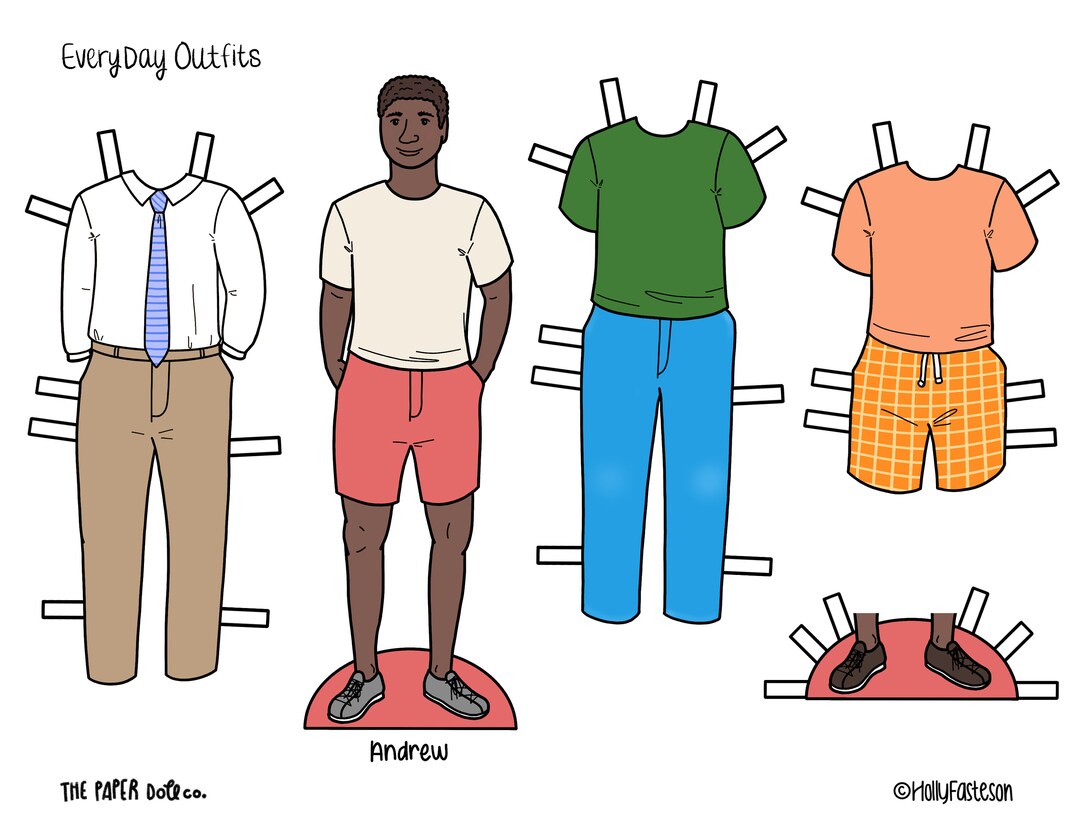 Printable Paper Dolls, PNG &amp; PDF Files for Download, Kids Craft - Etsy