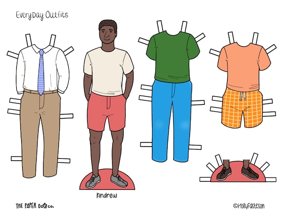Printable Paper Dolls PNG &amp; PDF Files for Download Kids - Etsy