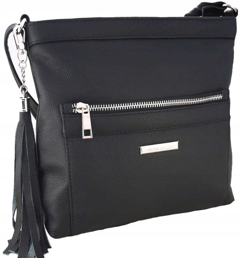 Black Leather Crossbody Bag, leather hobo bag, Leather Tote Bag For Women, crossbody purse, slouchy tote bag, diaper bag, Woman shoulder bag image 5