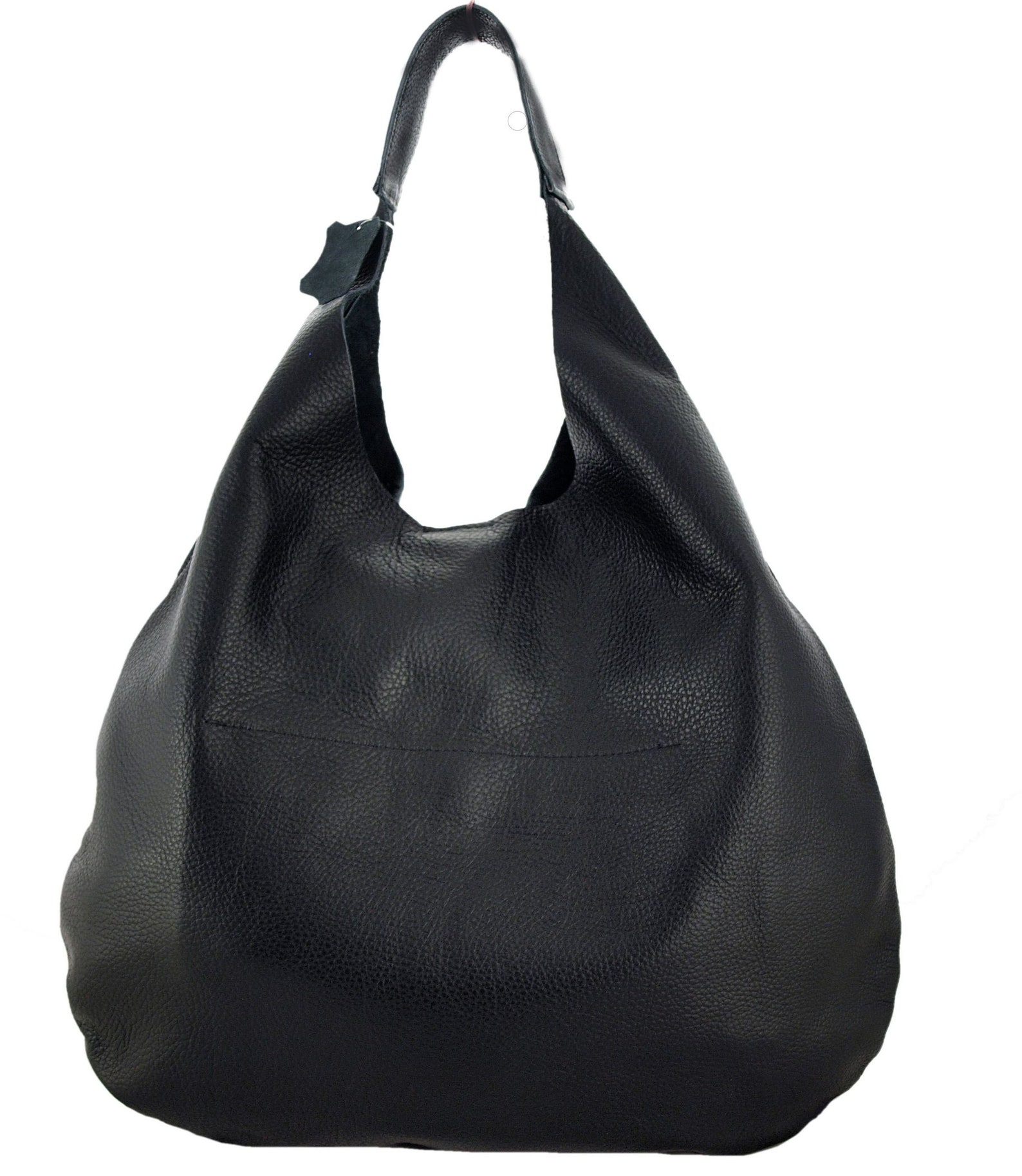 Leather Tote Bag With Pockets Black Handbag for Women - Etsy