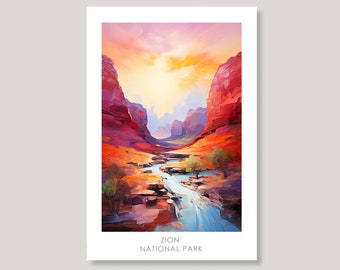 Zion National Park Art, Framed Prints, and Canvases | Utah Prints and Canvas, Earth Tones, Rocky Mountains Art, Nature Landscapes