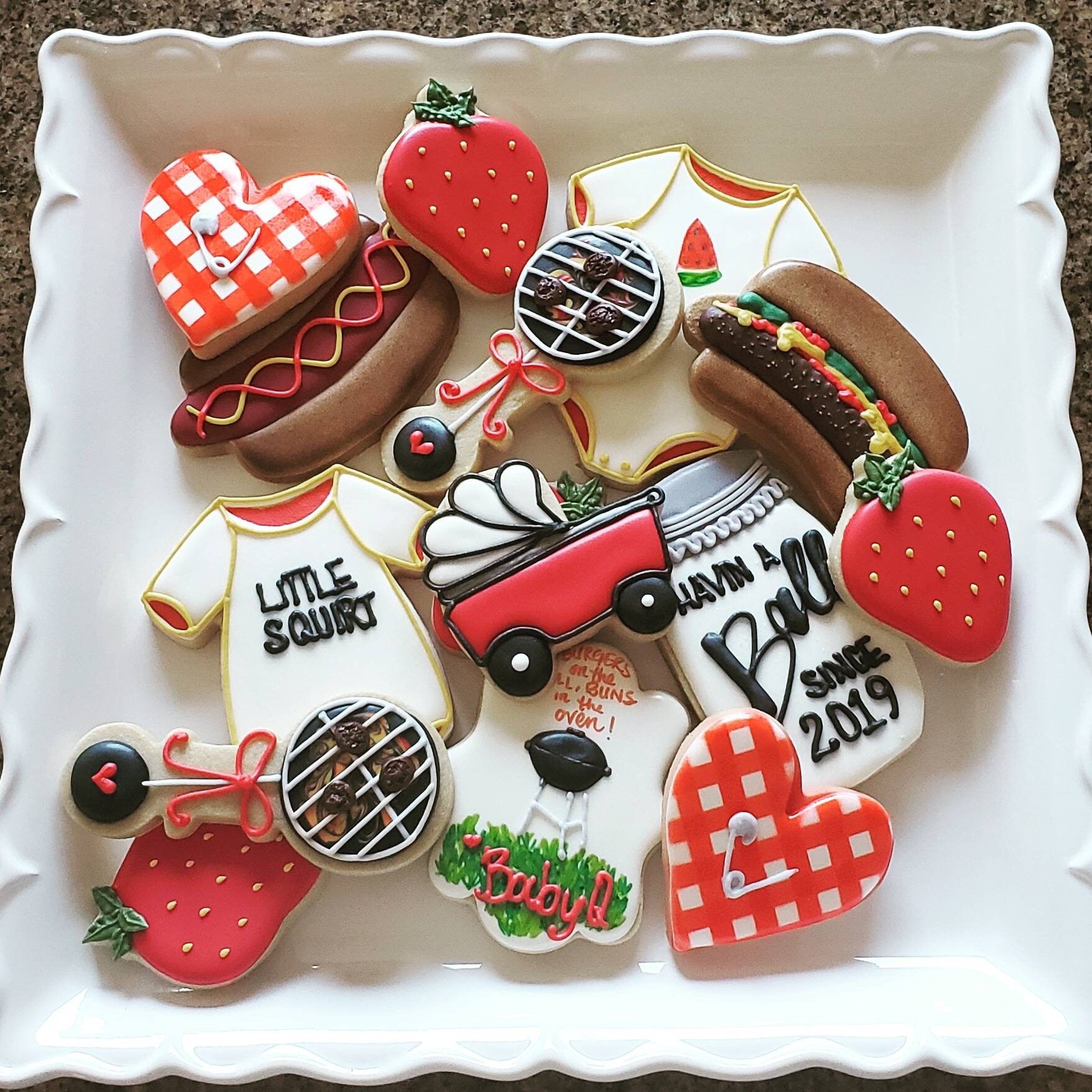 Baby Q Baby Shower Cookies Etsy