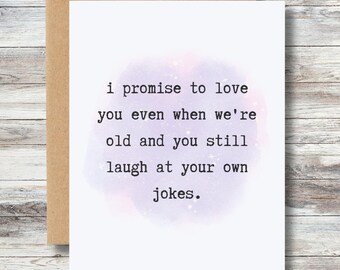 Funny Anniversary Card for Husband, Boyfriend, Wife