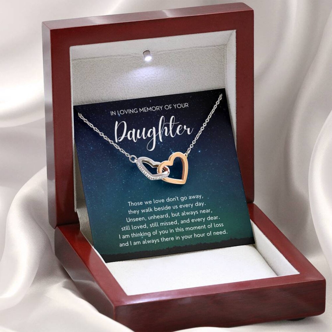 Loss of Daughter Gift Daughter Remembrance Necklace Sympathy Etsy