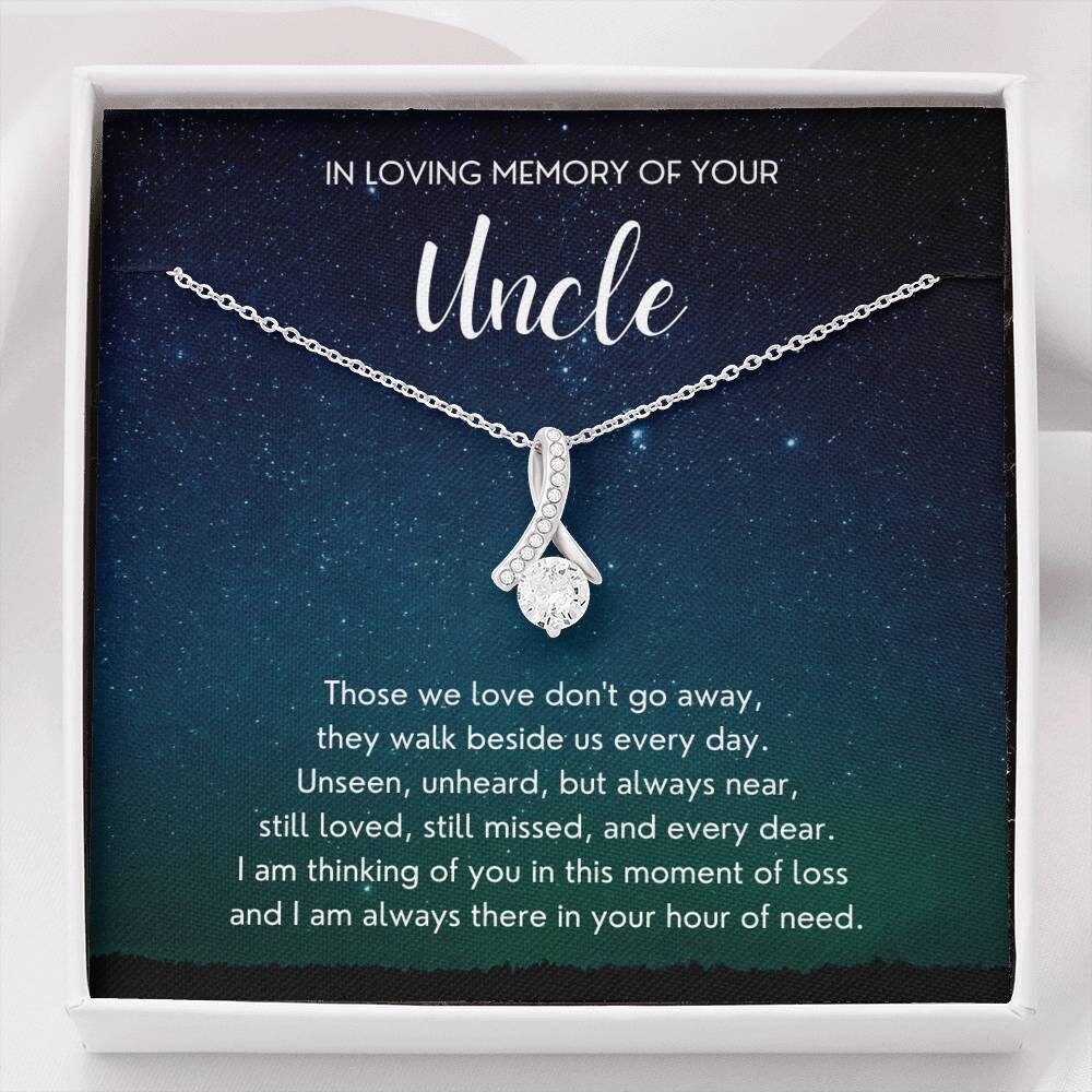Loss of Uncle Gift Uncle Remembrance Necklace Sympathy Gift Etsy