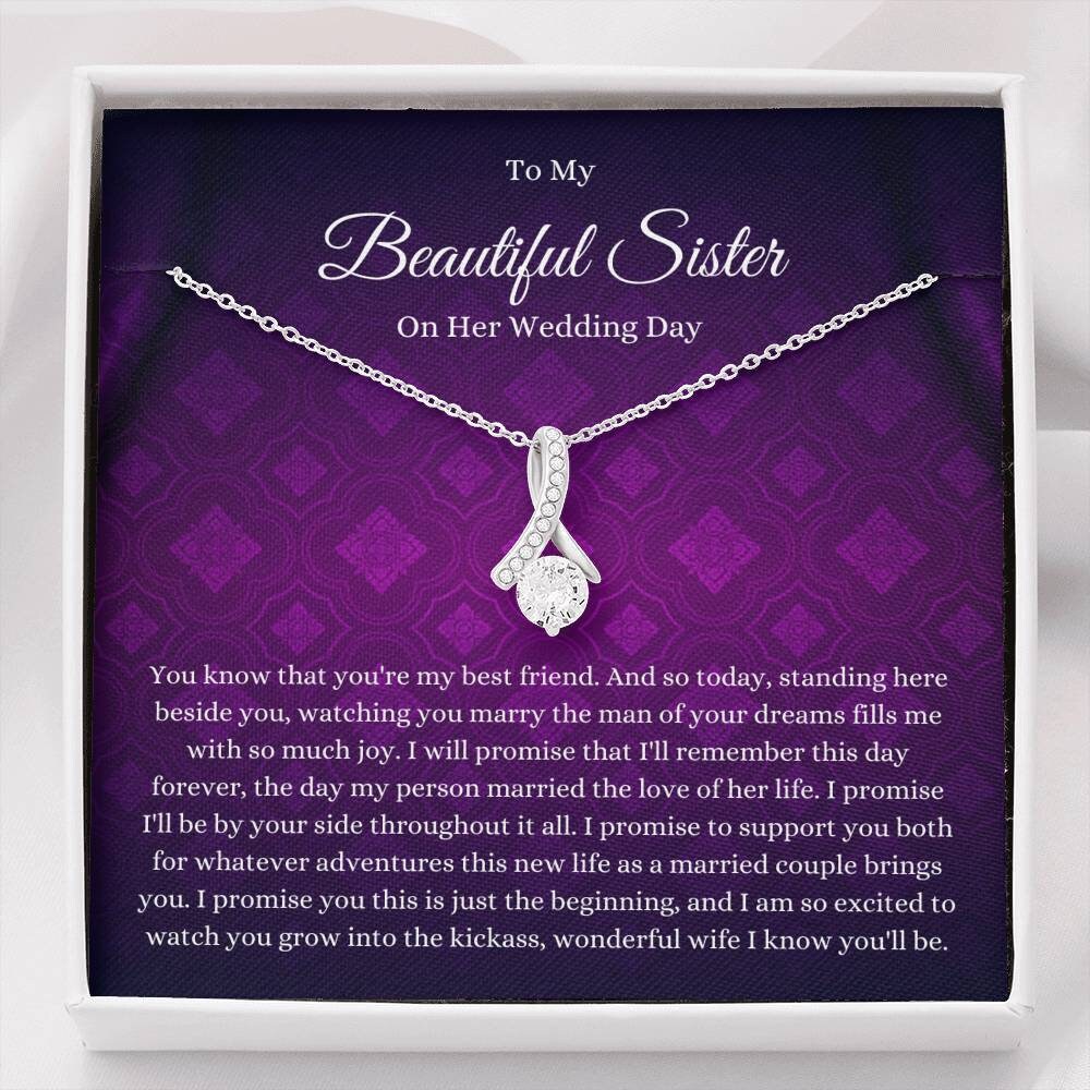 Sister Gift on Her Wedding Day Sister to Bride Gift Bride | Etsy