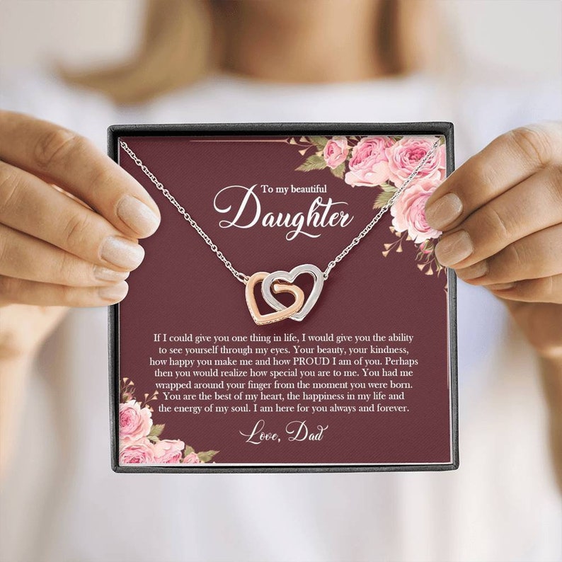 daughter birthday gift Gift For My daughter To my beautiful daughter Daughter Necklace Father to daughter