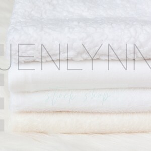 Sherpa Jersey Minky and Fleece Baby Blanket Collage Mockup #11, Stacked baby blanket mockup, receiving blanket mockup, blanket collage