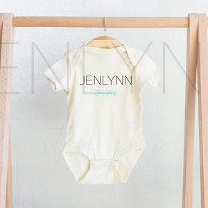 Rabbit Skins 4400 Natural Bodysuit FlatLay, One Piece Mockup, Baby Mockup, Rabbit Skins Mockup, Gender Neutral Mockup, Natural Bodysuit mock
