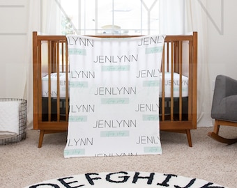 Velveteen Blanket and Crib Sheet Mockup: Nursery Mockup (Digital Download)